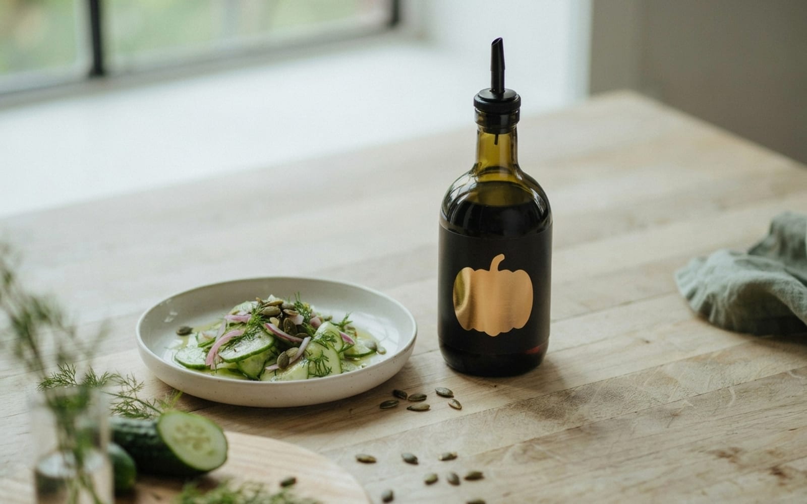 Correlato: Insalata di cetrioli con olio di zucca
