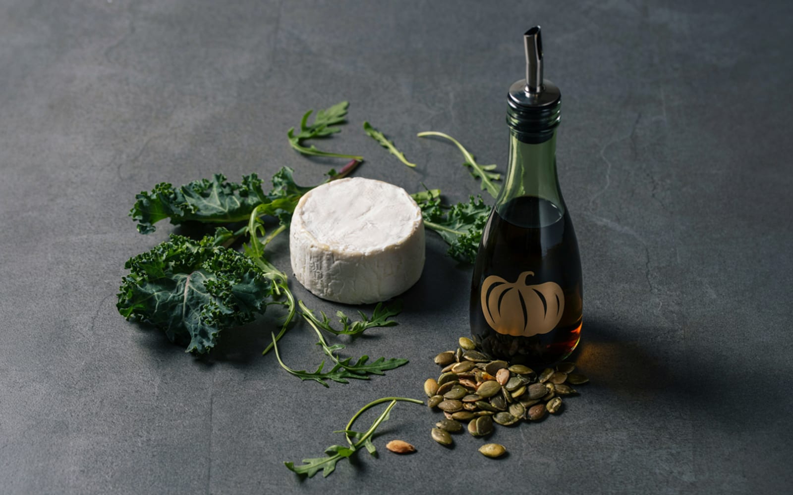 Correlato: Insalata di caprino con olio di zucca