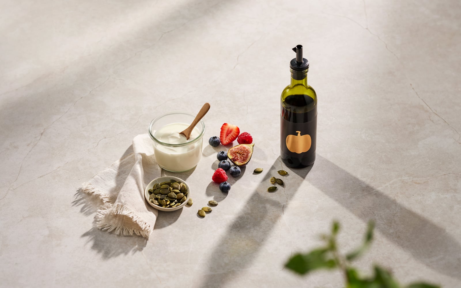 Correlato: Bowl di yogurt con olio di zucca