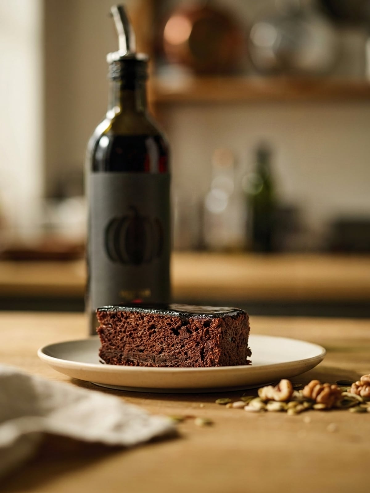 Forno con l'olio di zucca