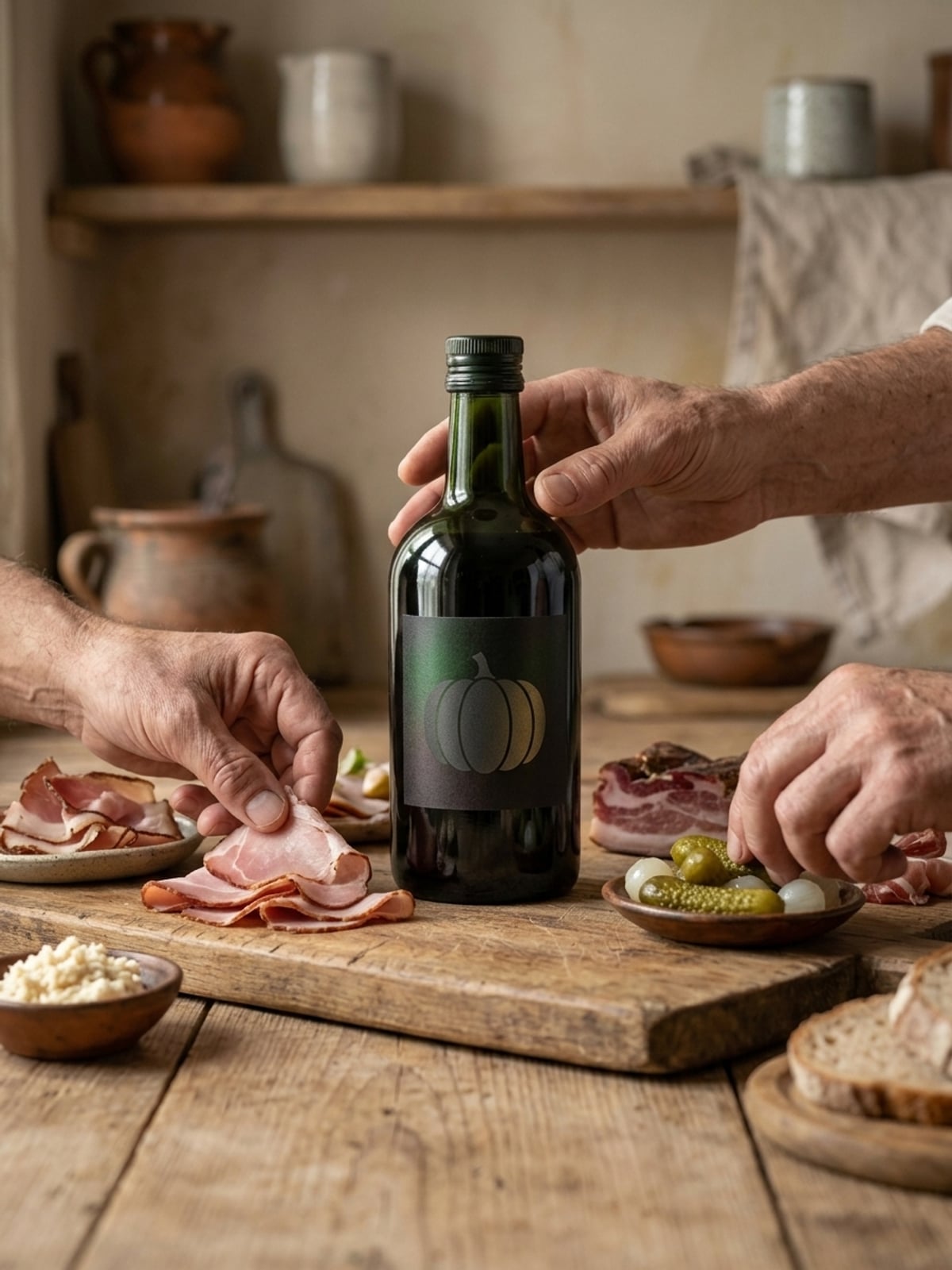 Piatti freddi: aspic, formaggio e salumi