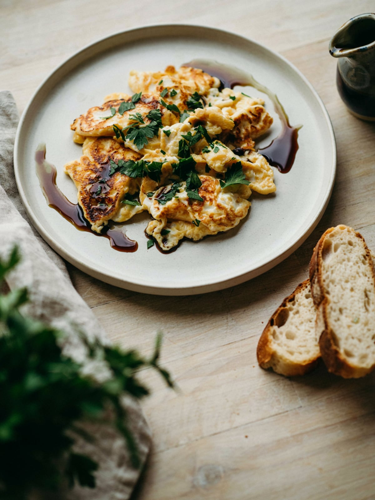 Olio di zucca con le uova