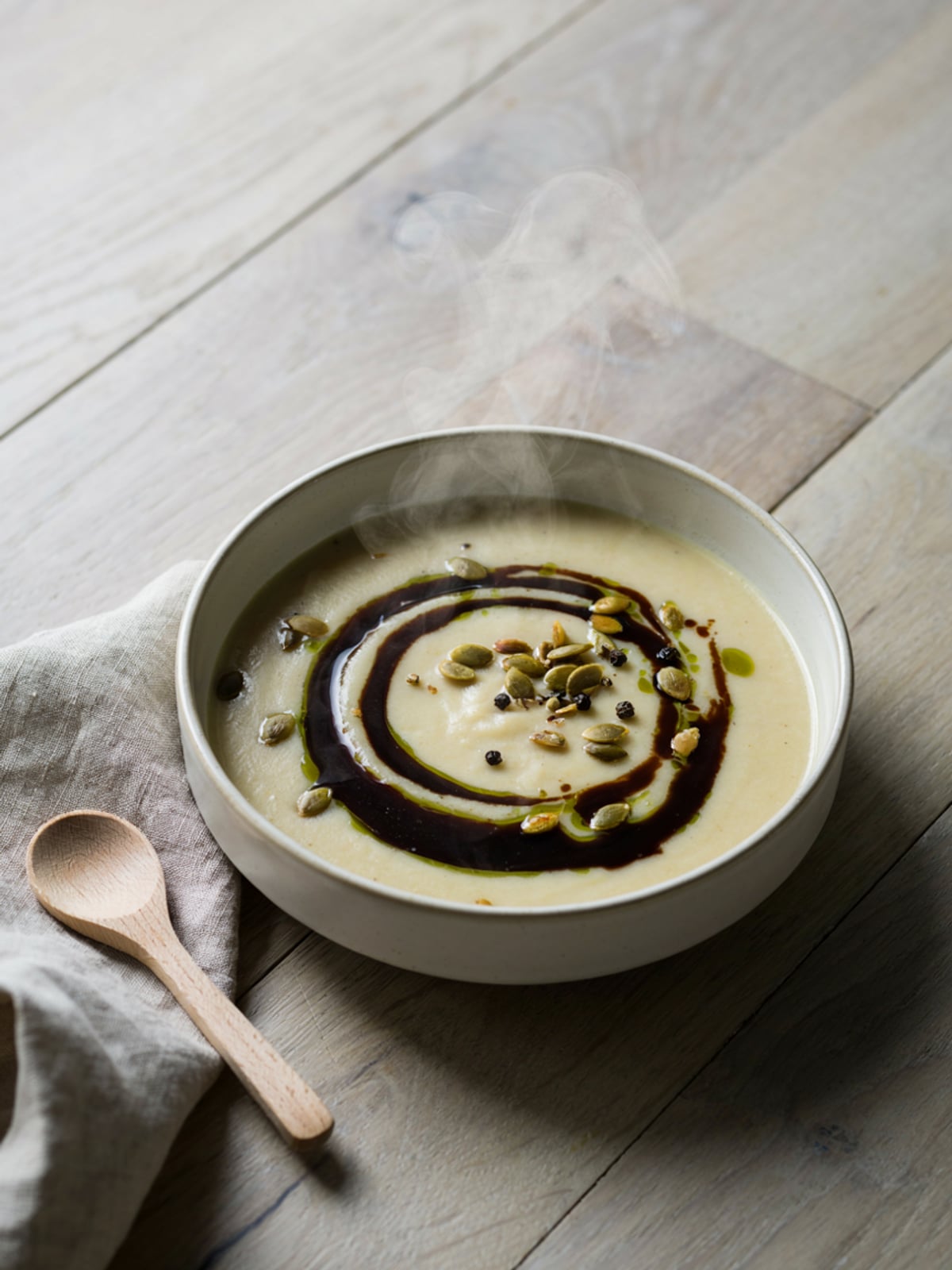 Zuppa con olio