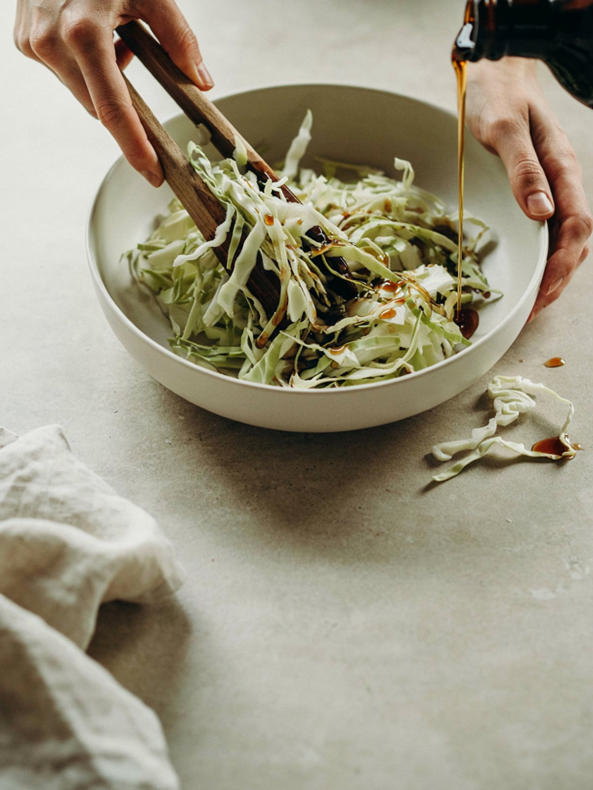 Insalata di cavolo con olio di zucca